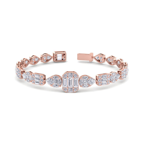 rose gold designer diamond bracelet