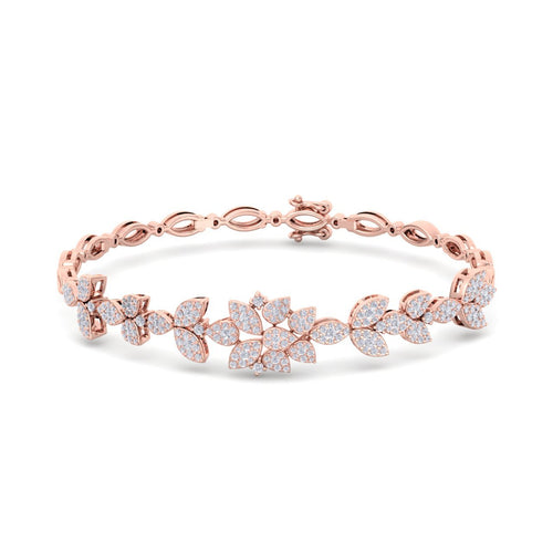 rose gold designer diamond bracelet