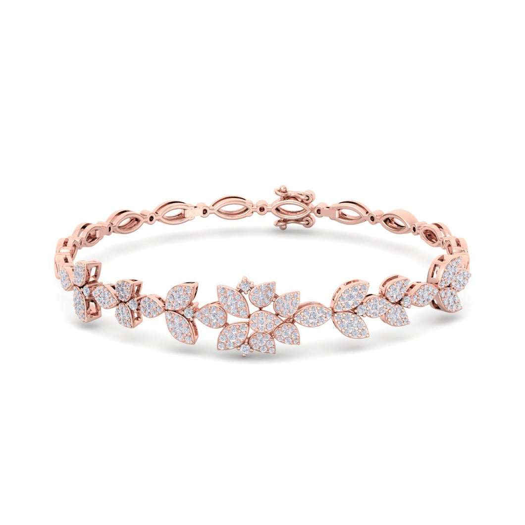 rose gold designer diamond bracelet