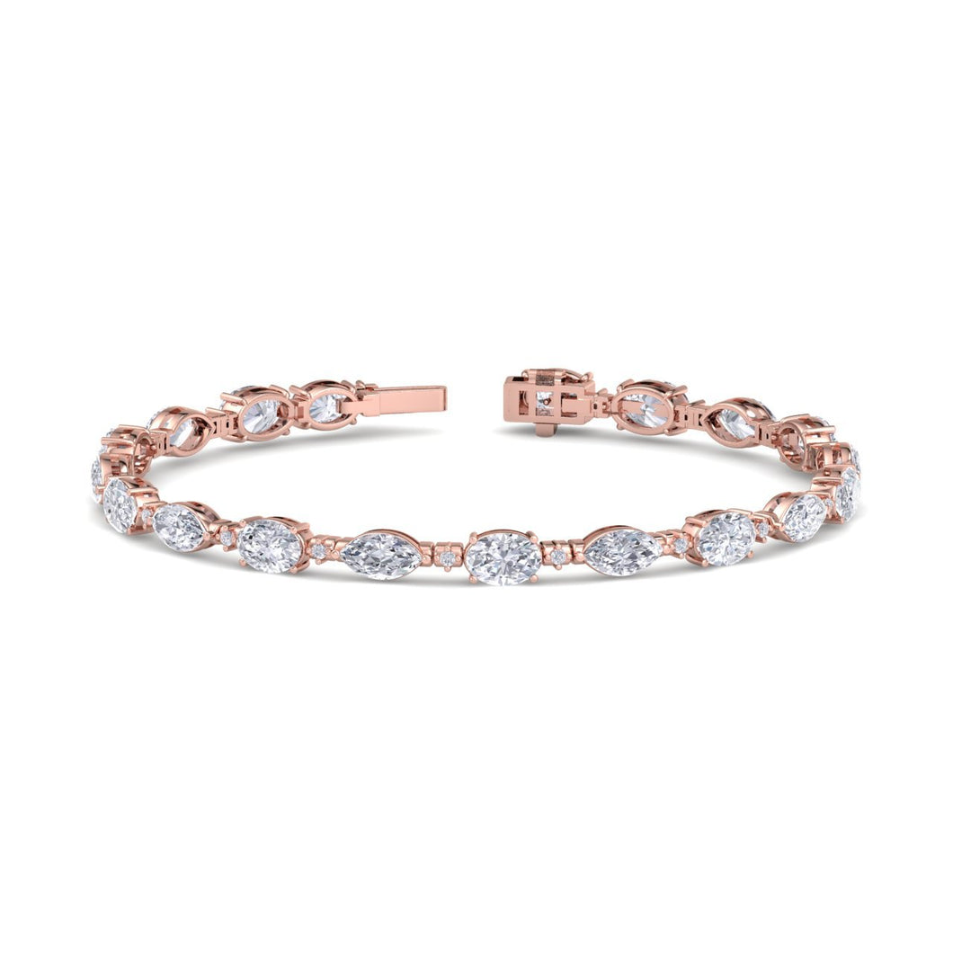 rose gold designer diamond bracelet