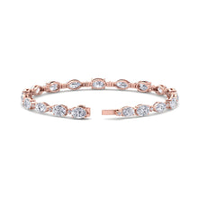 Load image into Gallery viewer, rose gold designer diamond bracelet
