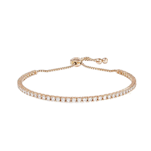 rose gold diamond tennis bracelet for her