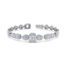 Load image into Gallery viewer, white gold designer diamond bracelet
