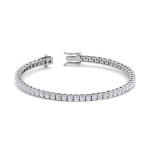 Load image into Gallery viewer, white gold tennis diamond bracelet
