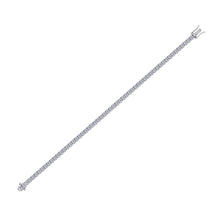 Load image into Gallery viewer, white gold tennis diamond bracelet

